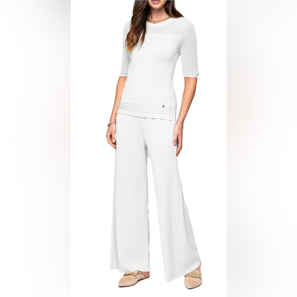NWT Biana wide-leg Milano knit pants